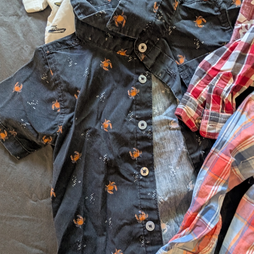 Kids' Assorted Patterned Shirts LOT - Picture 3 of 8